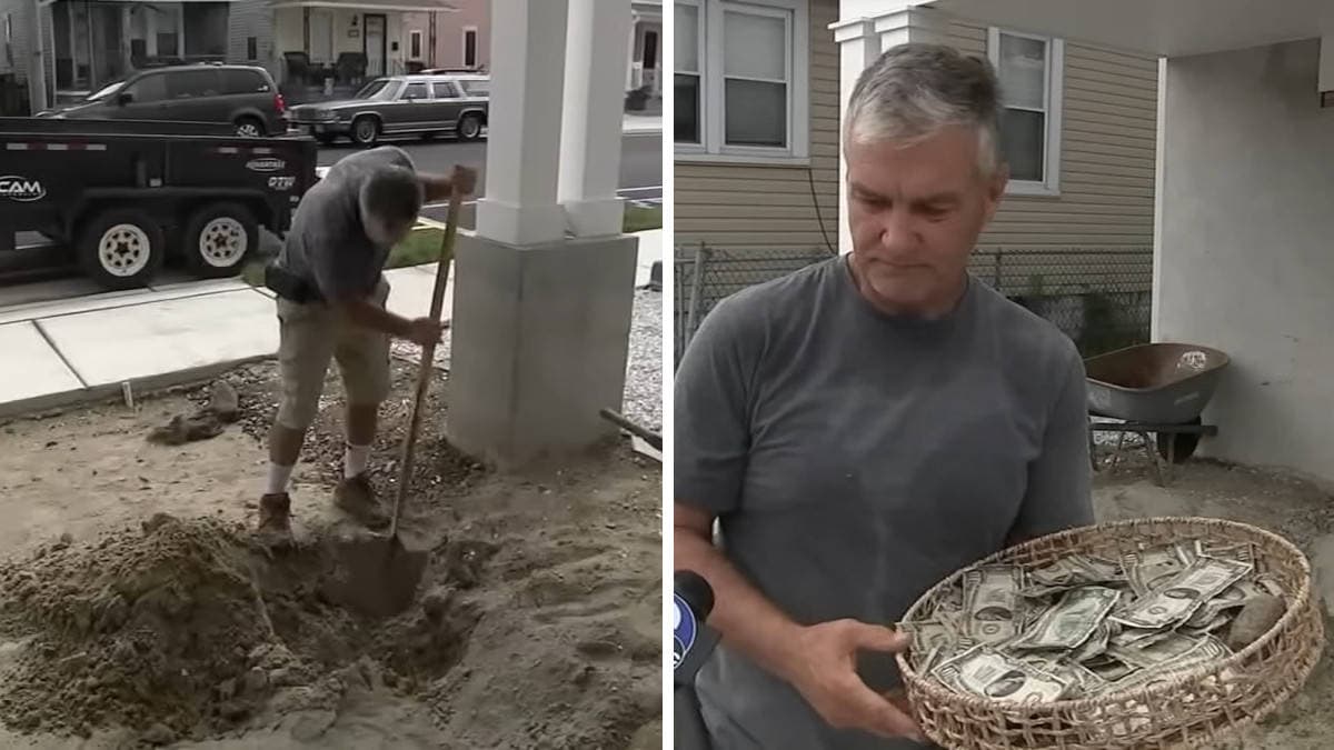 Un uomo scopre una mazzetta di contanti risalente alla Grande Depressione mentre scavava il suo prato 