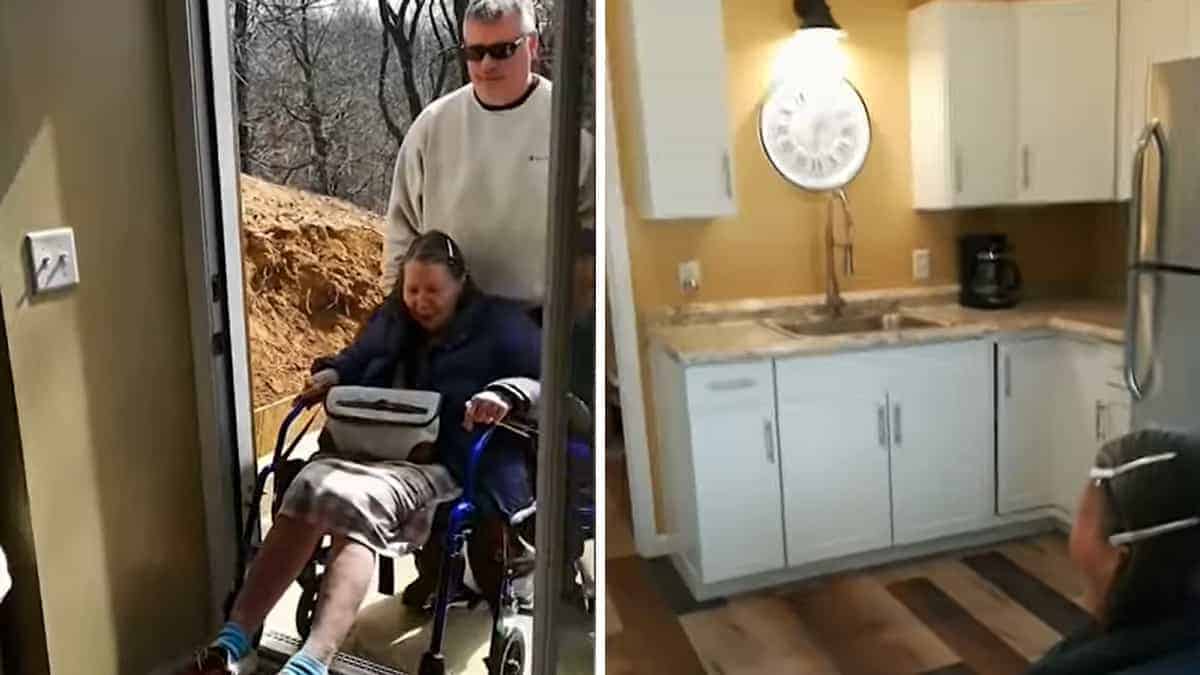 Una coppia di anziani scopre che il loro figlio ha convertito la sala giochi del seminterrato in una confortevole abitazione per loro 