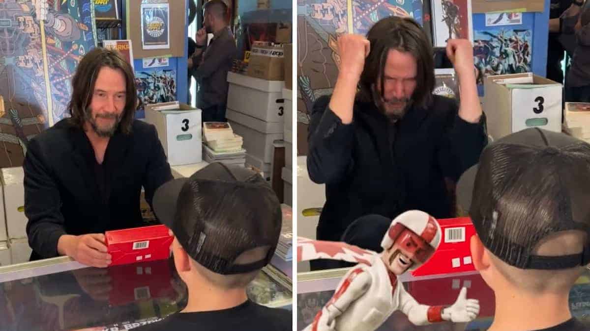 un bambino di 9 anni si avvicina Keanu Reeves per dirgli che era il suo “attore preferito”, la sua relazione è esilarante