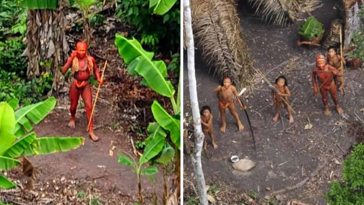 Le tribù isolate catturate dalle lenti di un drone