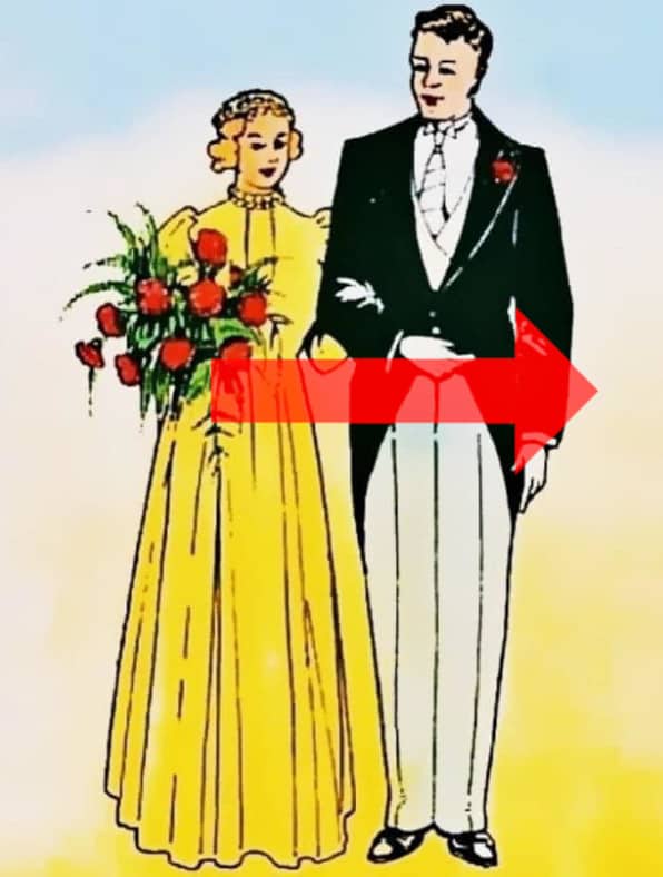 Test Visivo: Trova l'errore nell'immagine della sposa e dello sposo